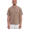 Camiseta orgánica oversize - Caqui descolorido