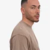 Camiseta orgánica oversize - Caqui descolorido