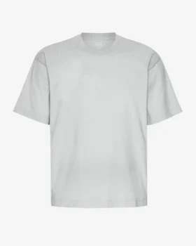 Camiseta orgánica oversize - Gris descolorido