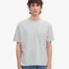 Camiseta orgánica oversize - Gris descolorido