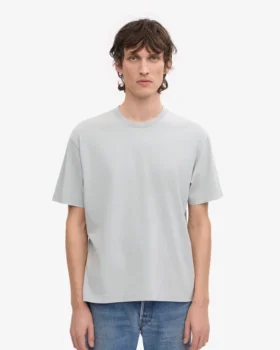Camiseta orgánica oversize – Gris descolorido