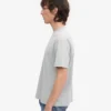 Camiseta orgánica oversize - Gris descolorido