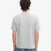 Camiseta orgánica oversize - Gris descolorido