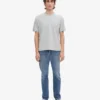Camiseta orgánica oversize - Gris descolorido