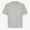 Camiseta orgánica oversize - Gris jaspeado