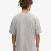 Camiseta orgánica oversize - Gris jaspeado