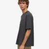 Camiseta orgánica oversize - Gris lava