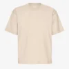 Camiseta orgánica oversize - Gris ostra