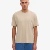 Camiseta orgánica oversize - Gris ostra