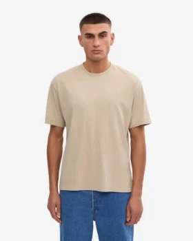 Camiseta orgánica oversize – Gris ostra