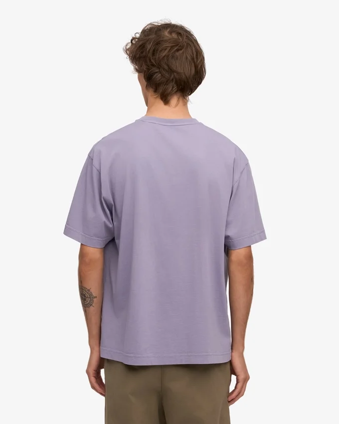 Camiseta orgánica oversize - Jade morado