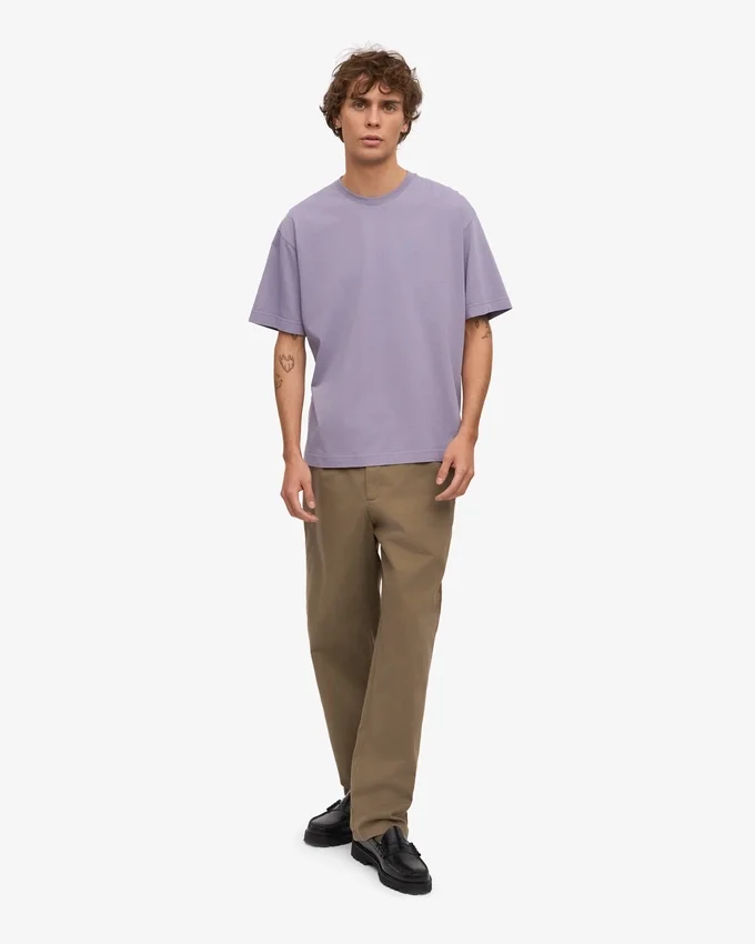 Camiseta orgánica oversize - Jade morado