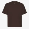 Camiseta orgánica oversize - Marrón café