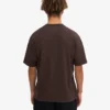 Camiseta orgánica oversize - Marrón café