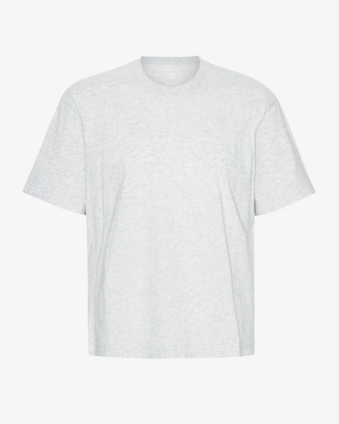 Camiseta orgánica oversize - Mezcla de colores nieve