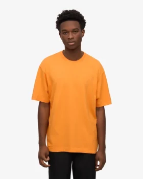 Camiseta orgánica oversize – Naranja soleado
