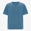 Camiseta orgánica oversize - Índigo descolorido