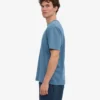 Camiseta orgánica oversize - Índigo descolorido
