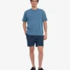 Camiseta orgánica oversize - Índigo descolorido