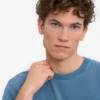 Camiseta orgánica oversize - Índigo descolorido