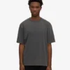 Camiseta orgánica oversize - Negro desgastado