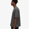 Camiseta orgánica oversize - Negro desgastado