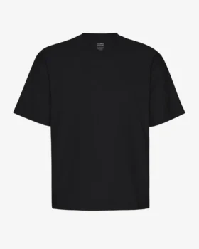 Camiseta orgánica oversize - Negro intenso