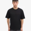 Camiseta orgánica oversize - Negro intenso