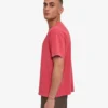 Camiseta orgánica oversize - Rojo descolorido