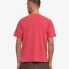 Camiseta orgánica oversize - Rojo descolorido