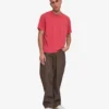 Camiseta orgánica oversize - Rojo descolorido