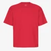Camiseta orgánica oversize - Rojo escarlata