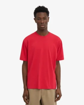 Camiseta orgánica oversize – Rojo escarlata