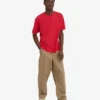 Camiseta orgánica oversize - Rojo escarlata