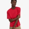 Camiseta orgánica oversize - Rojo escarlata
