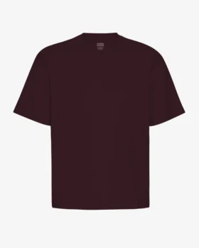 Camiseta orgánica oversize - Rojo sangre