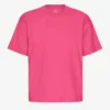 Camiseta orgánica oversize - Rosa chicle