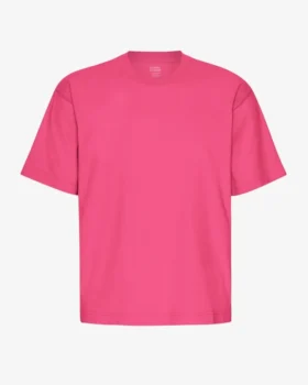 Camiseta orgánica oversize - Rosa chicle