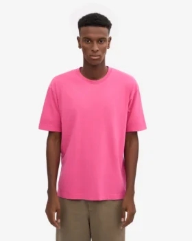 Camiseta orgánica oversize – Rosa chicle