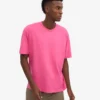 Camiseta orgánica oversize - Rosa chicle