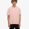 Camiseta orgánica oversize - Rosa descolorido