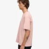 Camiseta orgánica oversize - Rosa descolorido