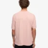 Camiseta orgánica oversize - Rosa descolorido