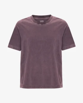 Camiseta orgánica oversize - Uva descolorida