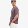 Camiseta orgánica oversize - Uva descolorida