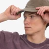 Gorra de algodón orgánico - Caqui descolorido