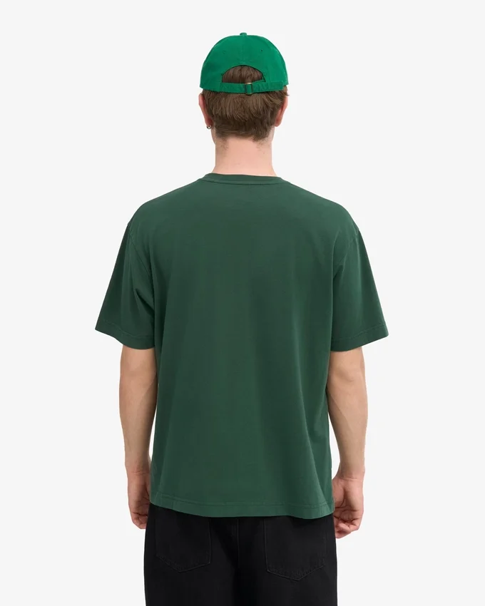 Camiseta orgánica oversize - Verde esmeralda