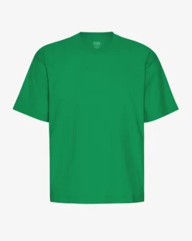 Camiseta orgánica oversize - Verde Kelly
