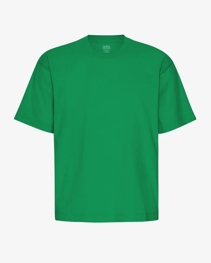 Camiseta orgánica oversize - Verde Kelly