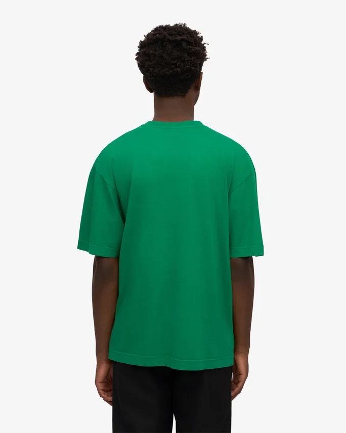 Camiseta orgánica oversize - Verde Kelly